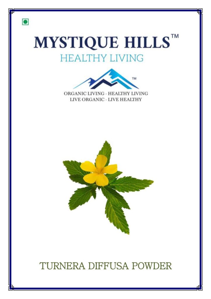 Mystique Damiana leaves powder 50 g, Turnera diffusa