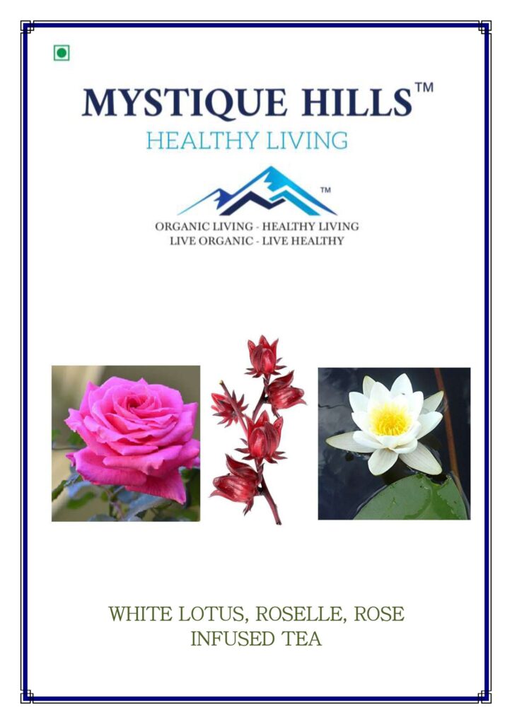 Mystique Infused white lotus, roselle, rose tea 100 g