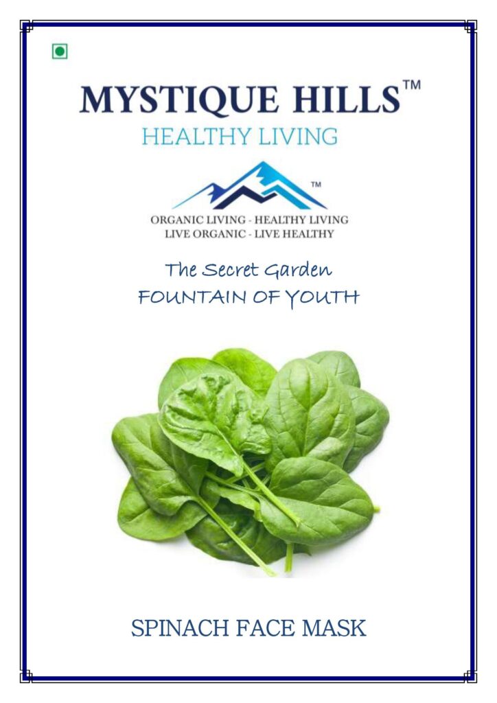 Mystique Spinach face mask Powder 100 g
